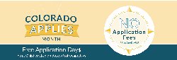 Flier promoting FREE application days for Colorado colleges and universities, October 19th-21st. Contact Kelly Powell for more information.